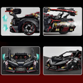 Black Meteorite Supercar 3808PCS