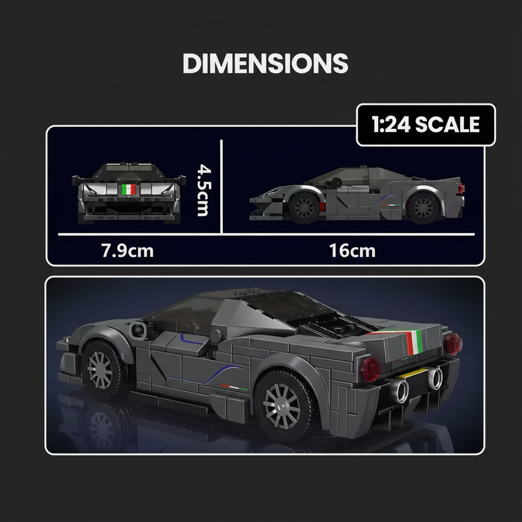 Gobuildit italian Pista Supercar 360PCS