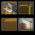 Motorised Tower Crane Engineering Edition 2564PCS