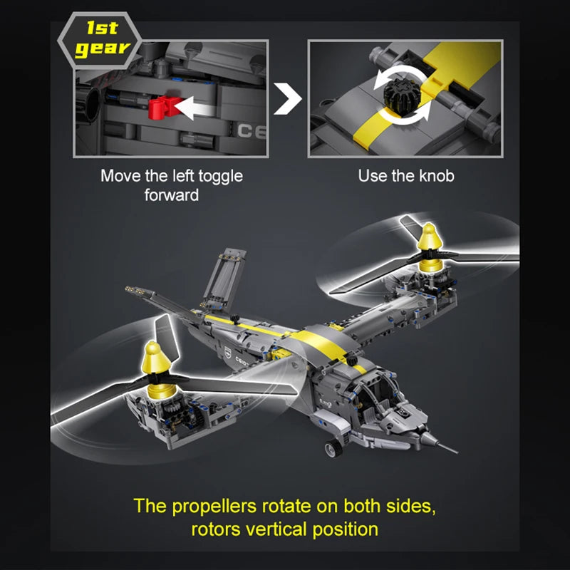 The Tiltrotor Aircraft 1436PCS