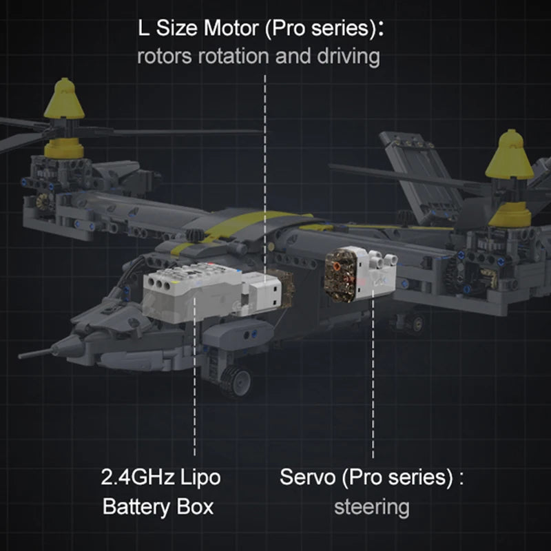 The Tiltrotor Aircraft 1436PCS