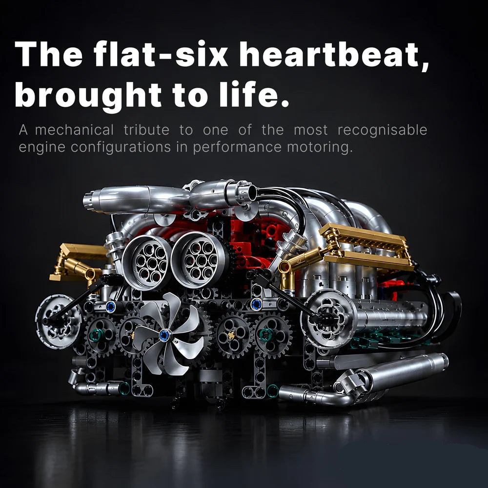Motorised Flat-Six Engine 879PCS