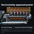 Motorised Flat-Six Engine 879PCS