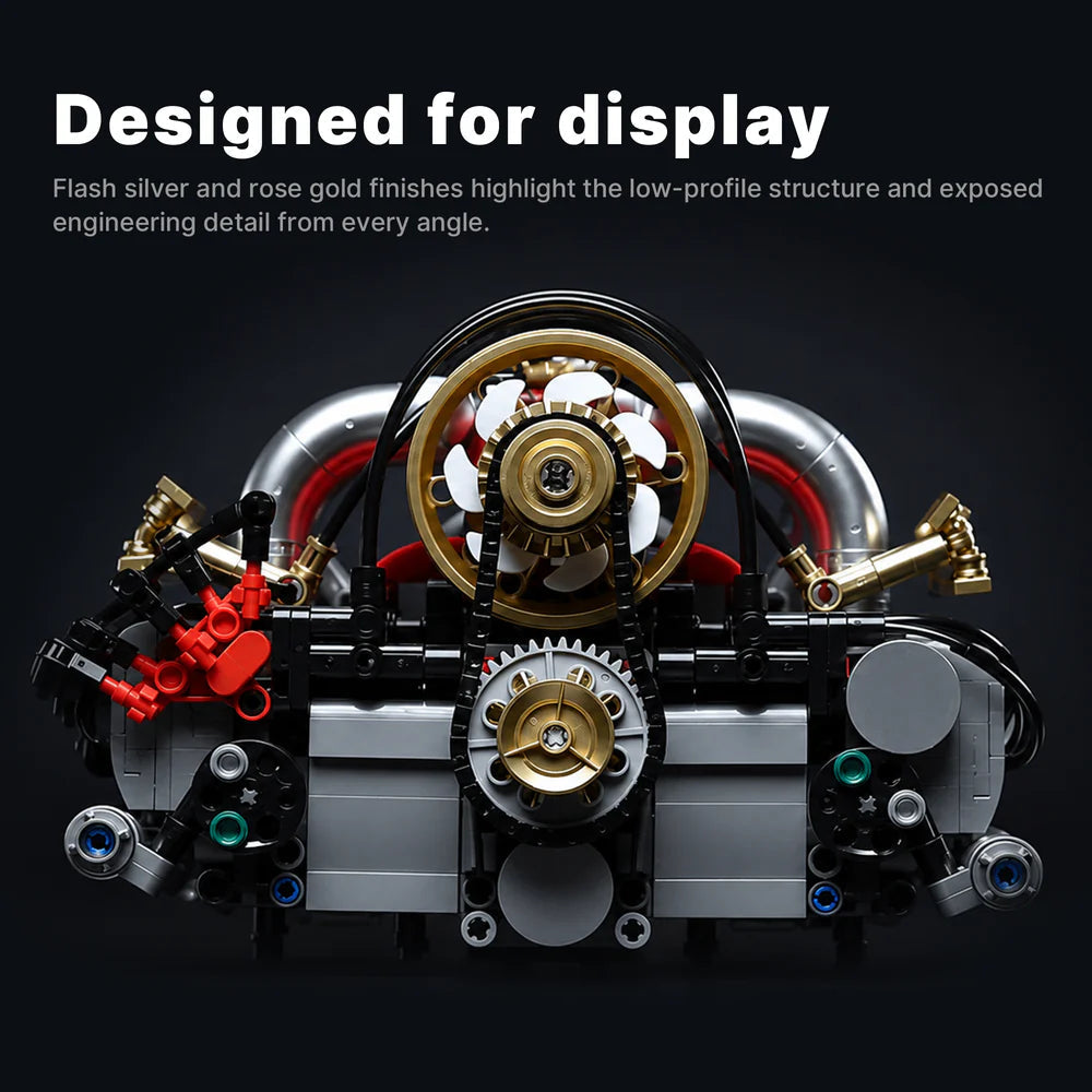 Motorised Flat-Six Engine 879PCS