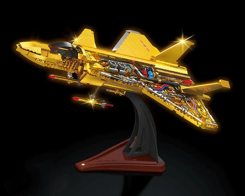 Gold Edition J-20 Fighter Jet 1202PCS