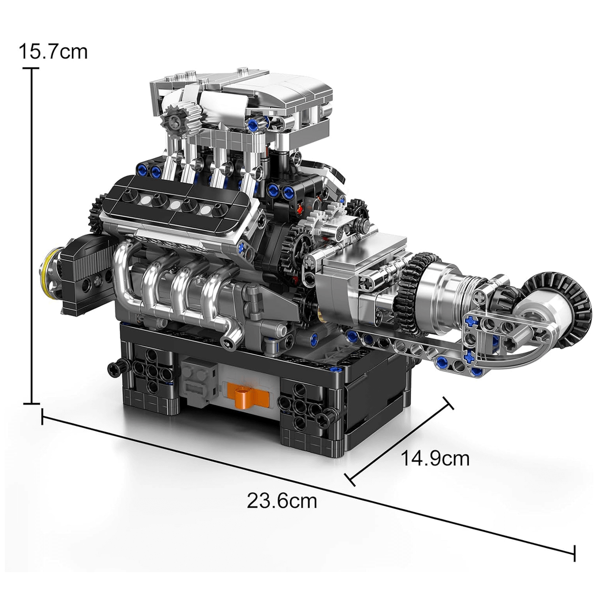 British Supercar V8 Engine 737PCS
