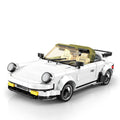 Mould King 911 convertible sports car model kit on a white background