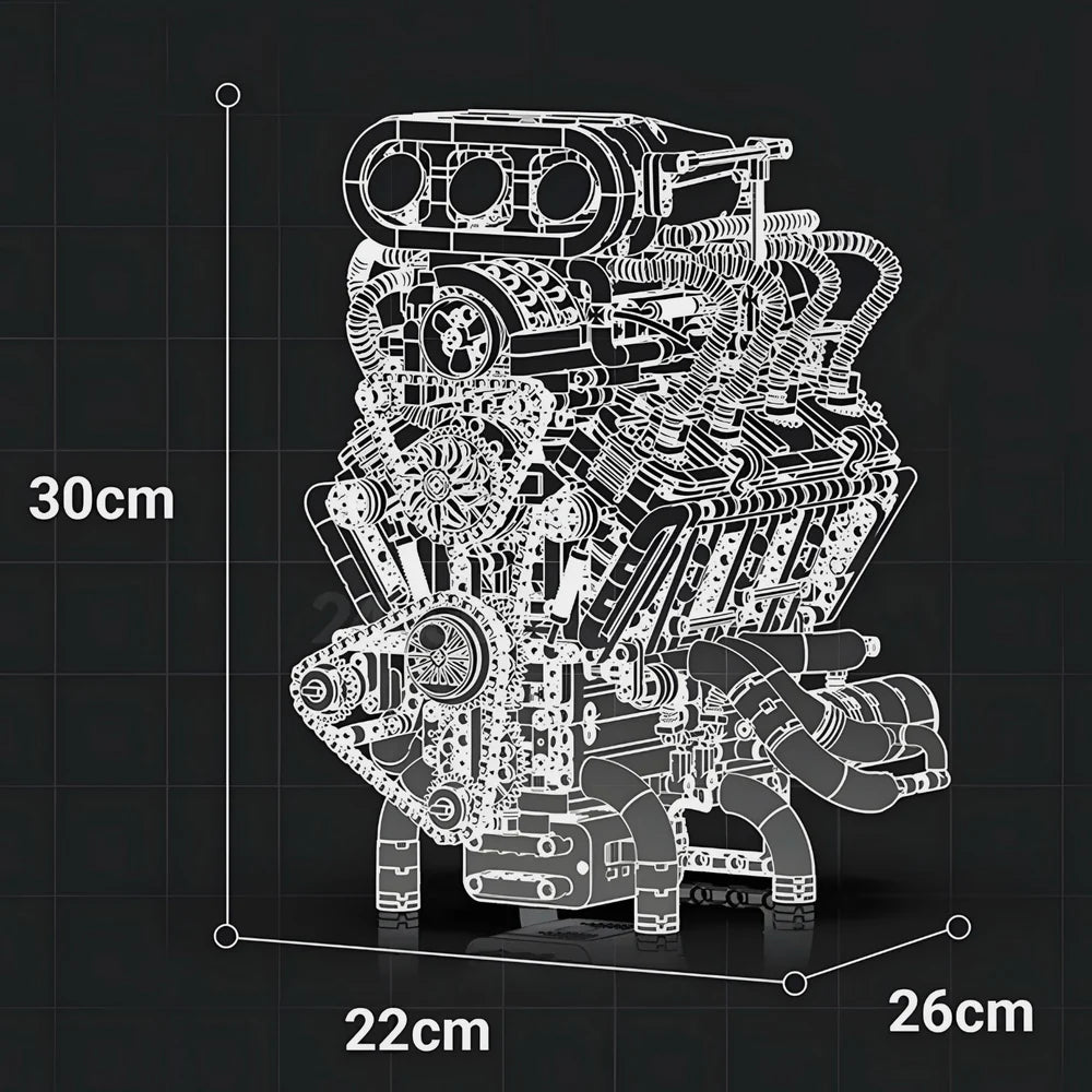 V8 Supercharged Engine 2346PCS