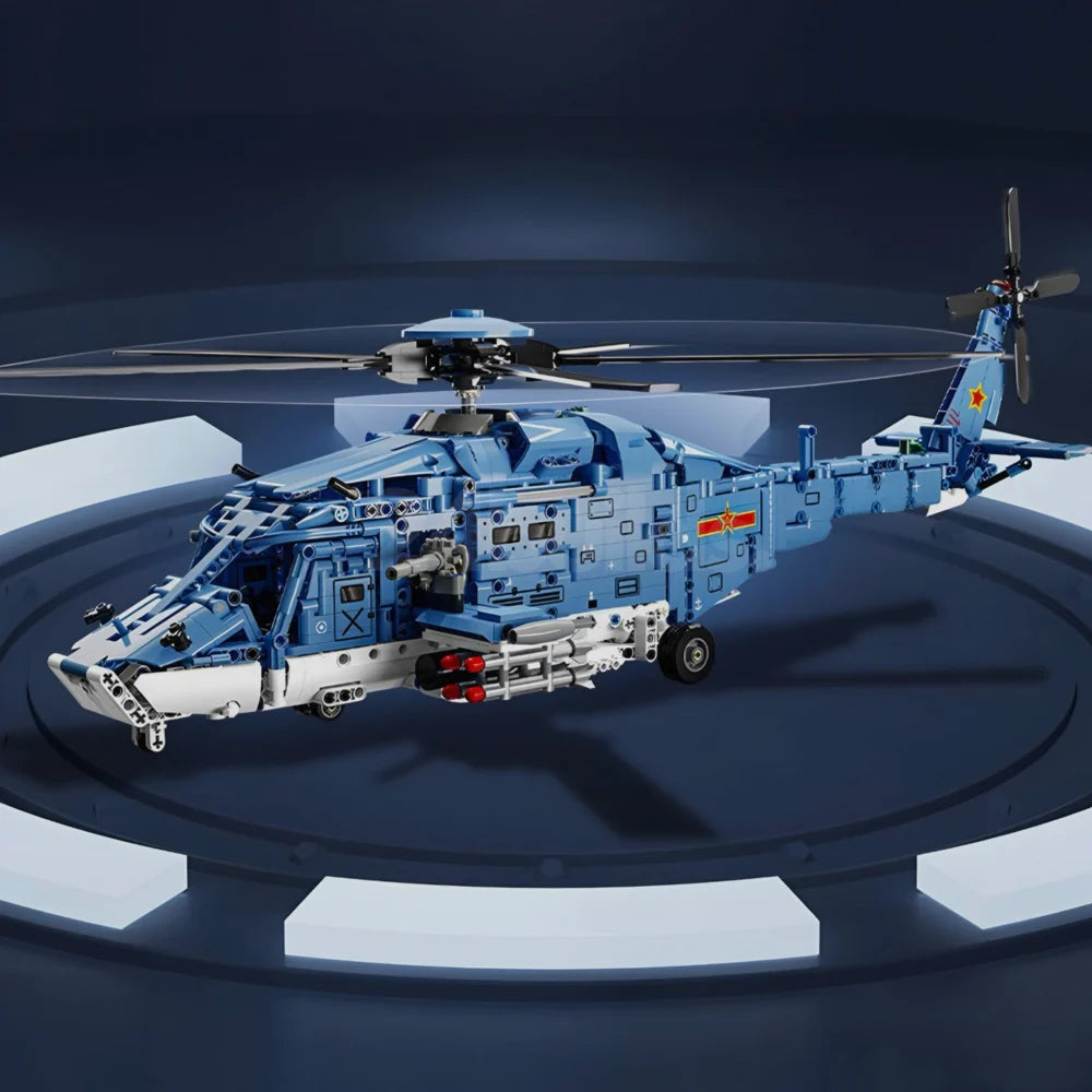 Rotor Gunship Helicopter 1712PCS