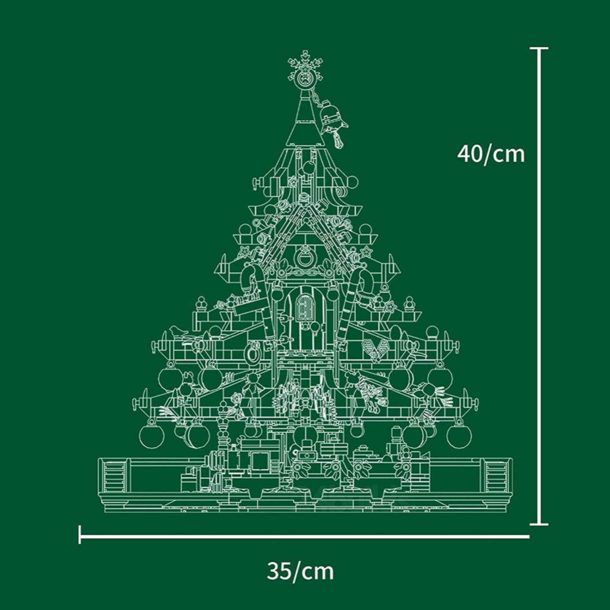 Christmas Tree Coaster 2102PCS