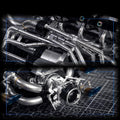 Blue V8 Engine 2774PCS