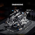 Blue V8 Engine 2774PCS