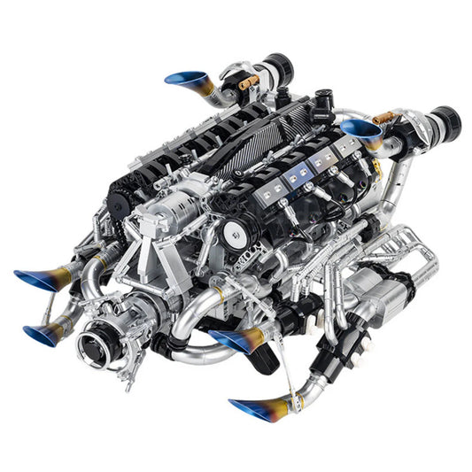 Blue V8 Engine 2774PCS