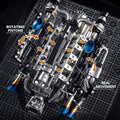 Blue V8 Engine 2774PCS