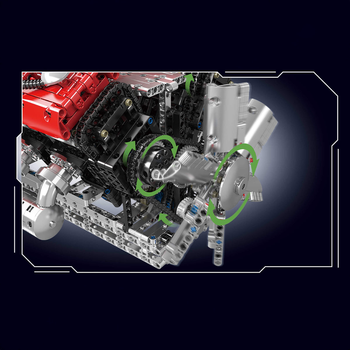 V12 Mechanical Engine 3472PCS