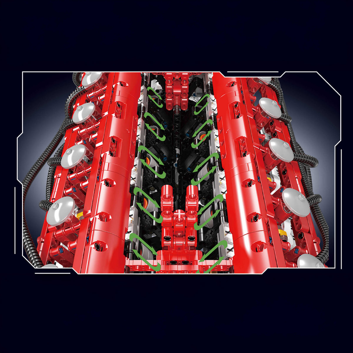 V12 Mechanical Engine 3472PCS