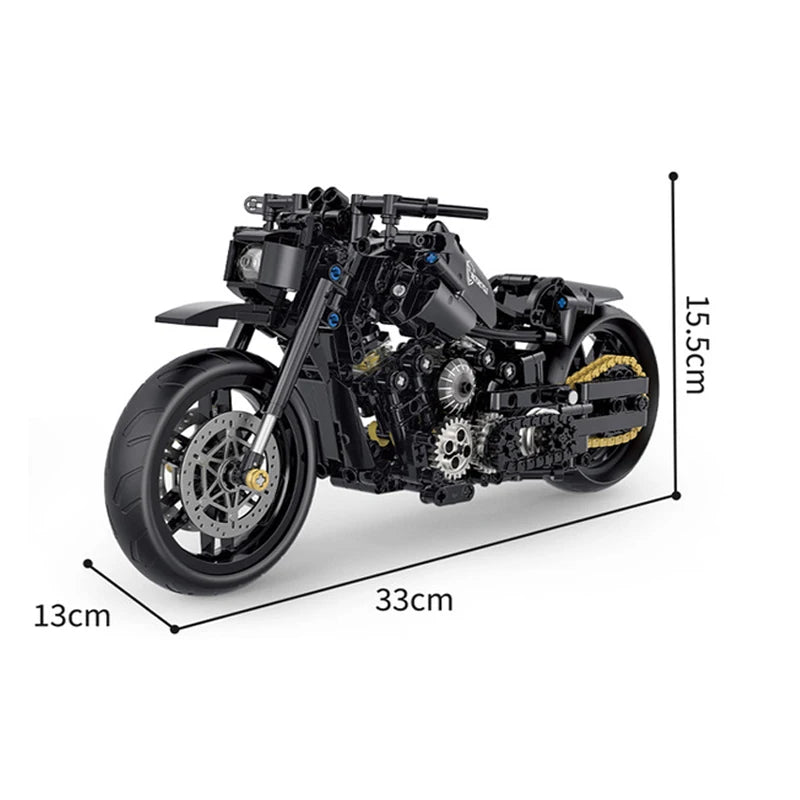 Classic V-Twin Motorcycle 586PCS