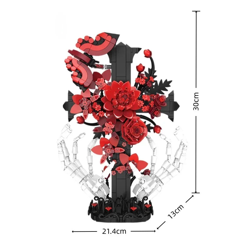 Gothic Rose Cross 901PCS