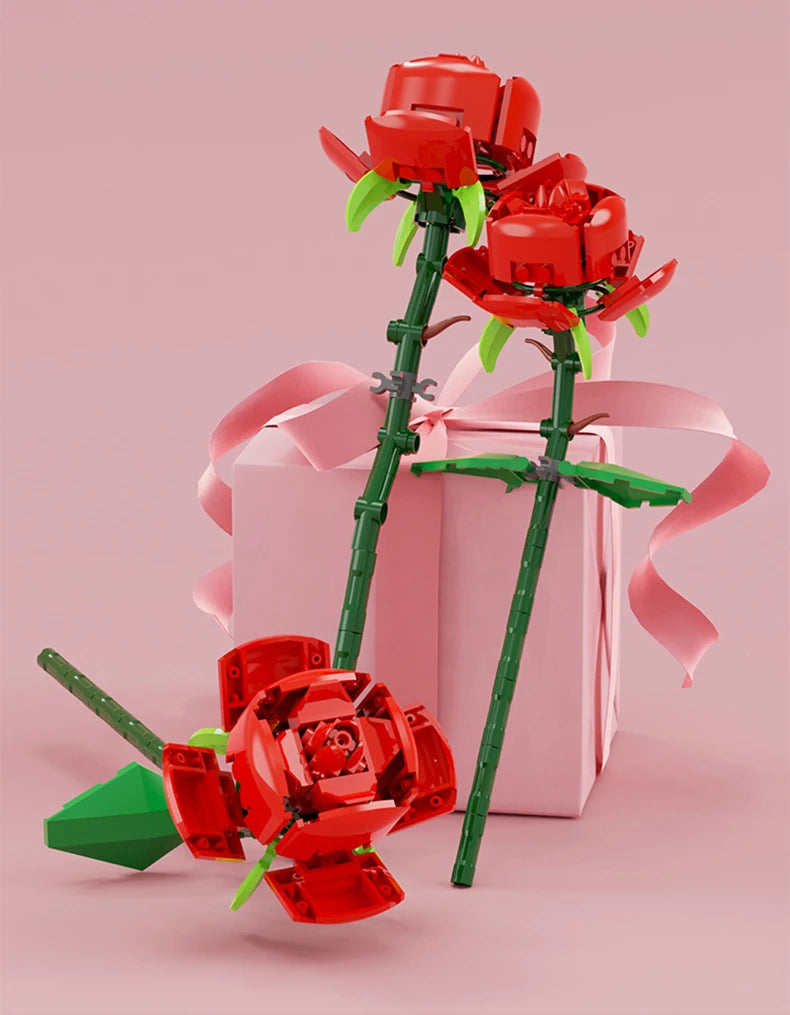 Red valentine rose 131PCS