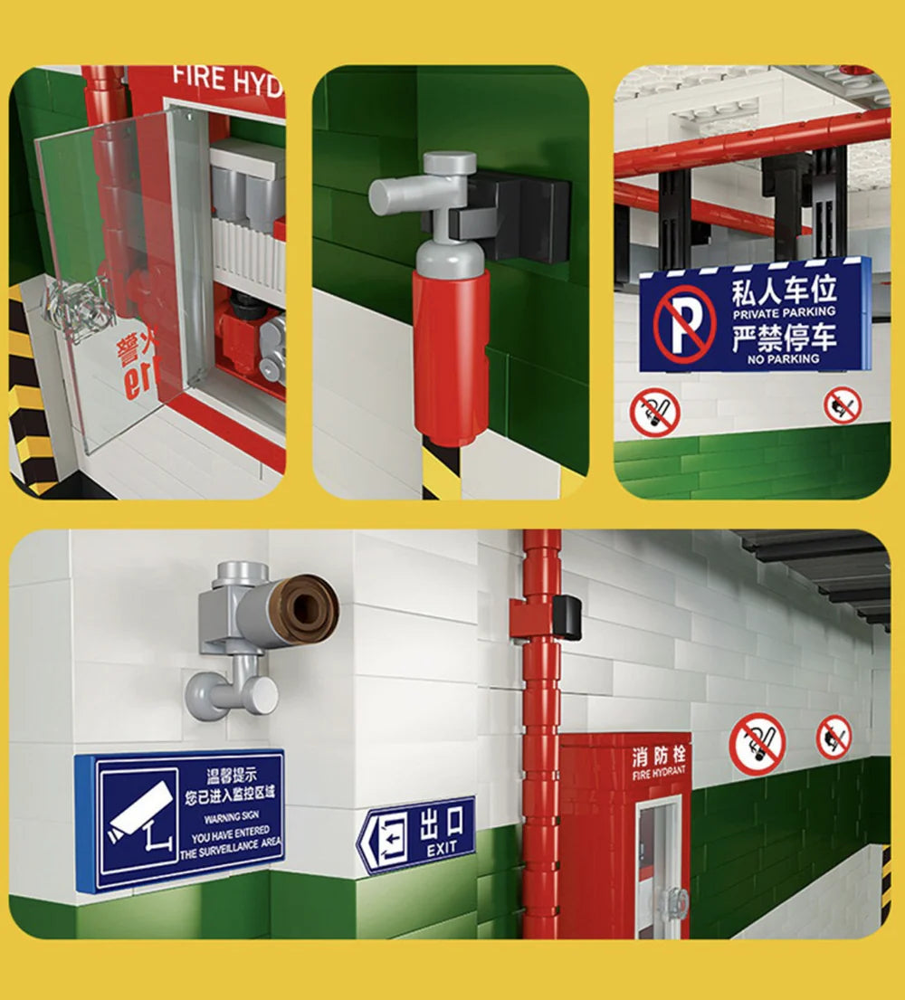 The 1:8 Parking 2436PCS