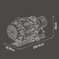 Aviation Turbojet Engine 1214PCS