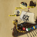 The Viking Warship 2547PCS