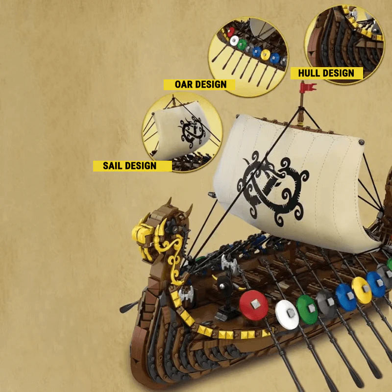 The Viking Warship 2547PCS