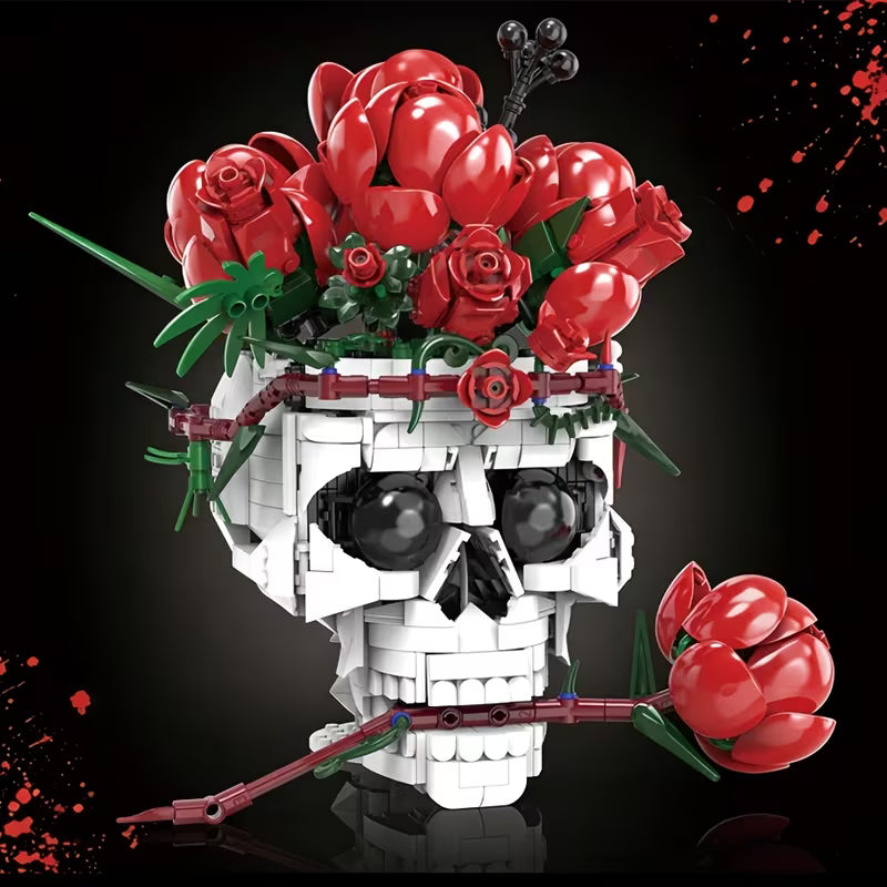 Haunted Rose Skull 1065PCS