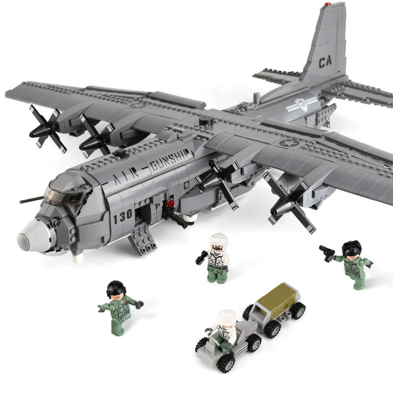 Gunboat Airplane Aircraft 1713PCS