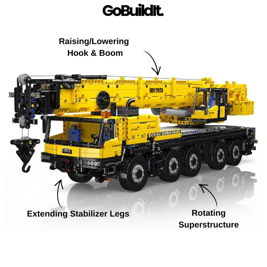 Motorized LTM1110 Crane Truck 3218PCS