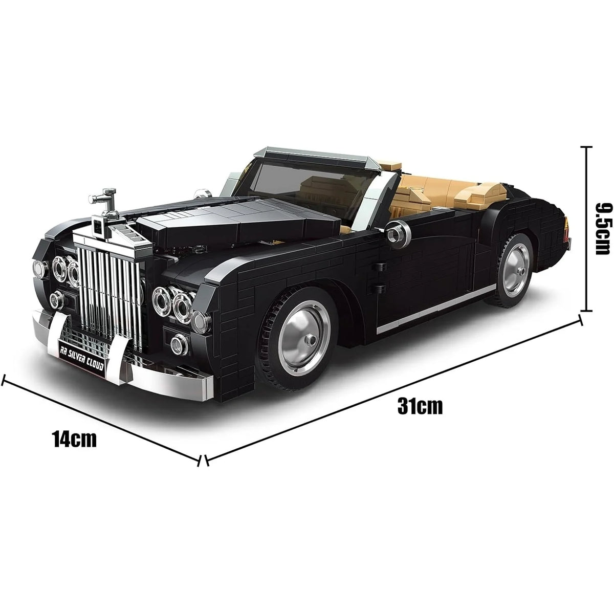 Sliver Cloud Convertible Car 1096PCS