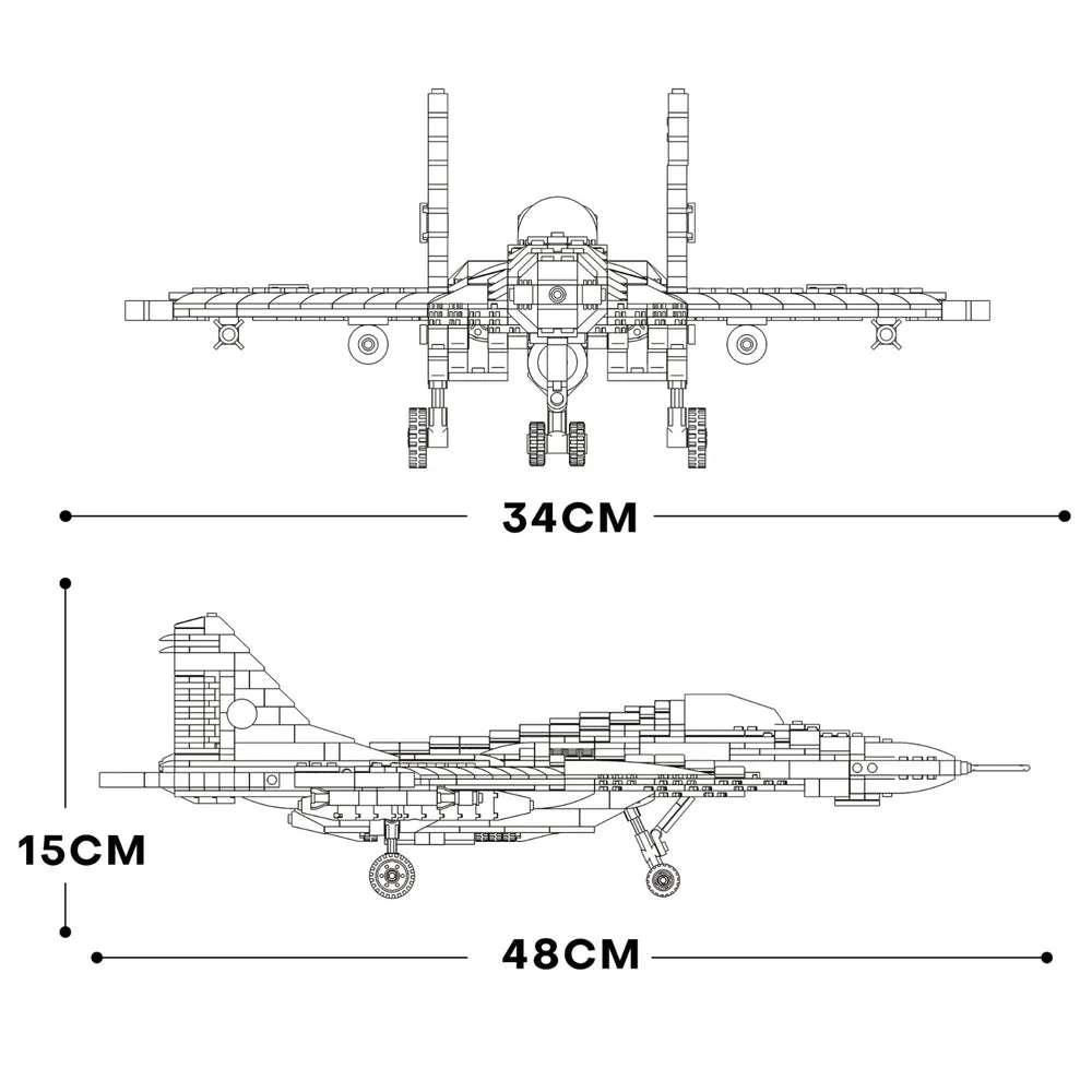 The MIG-29 Plane 1837PCS