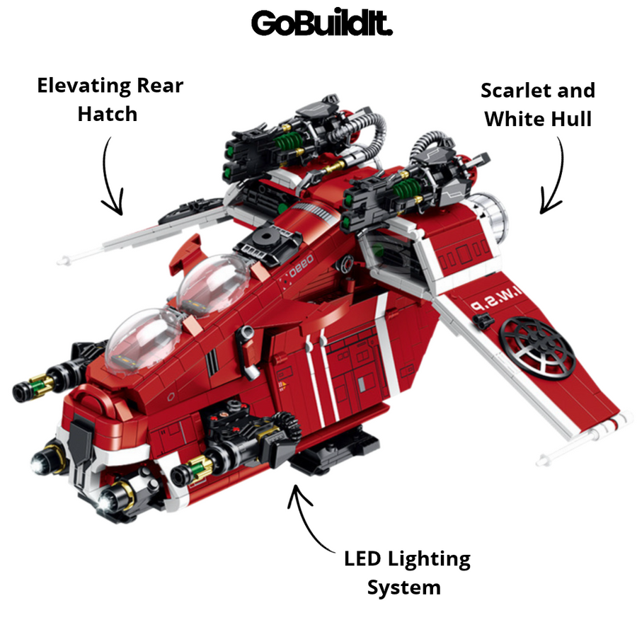 Scarlet Battle Starship 1107PCS
