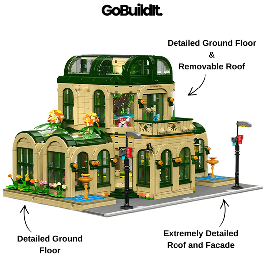 Dome Botanical Gardens Grand Glass Dome 3382PCS