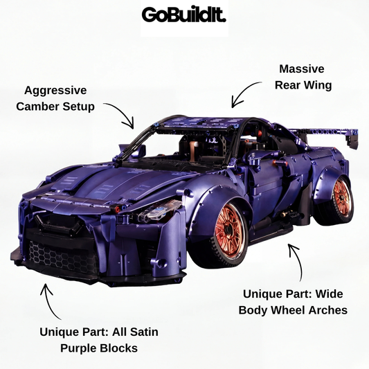 Stanced R35 Twin-Turbo Godzilla 2389PCS