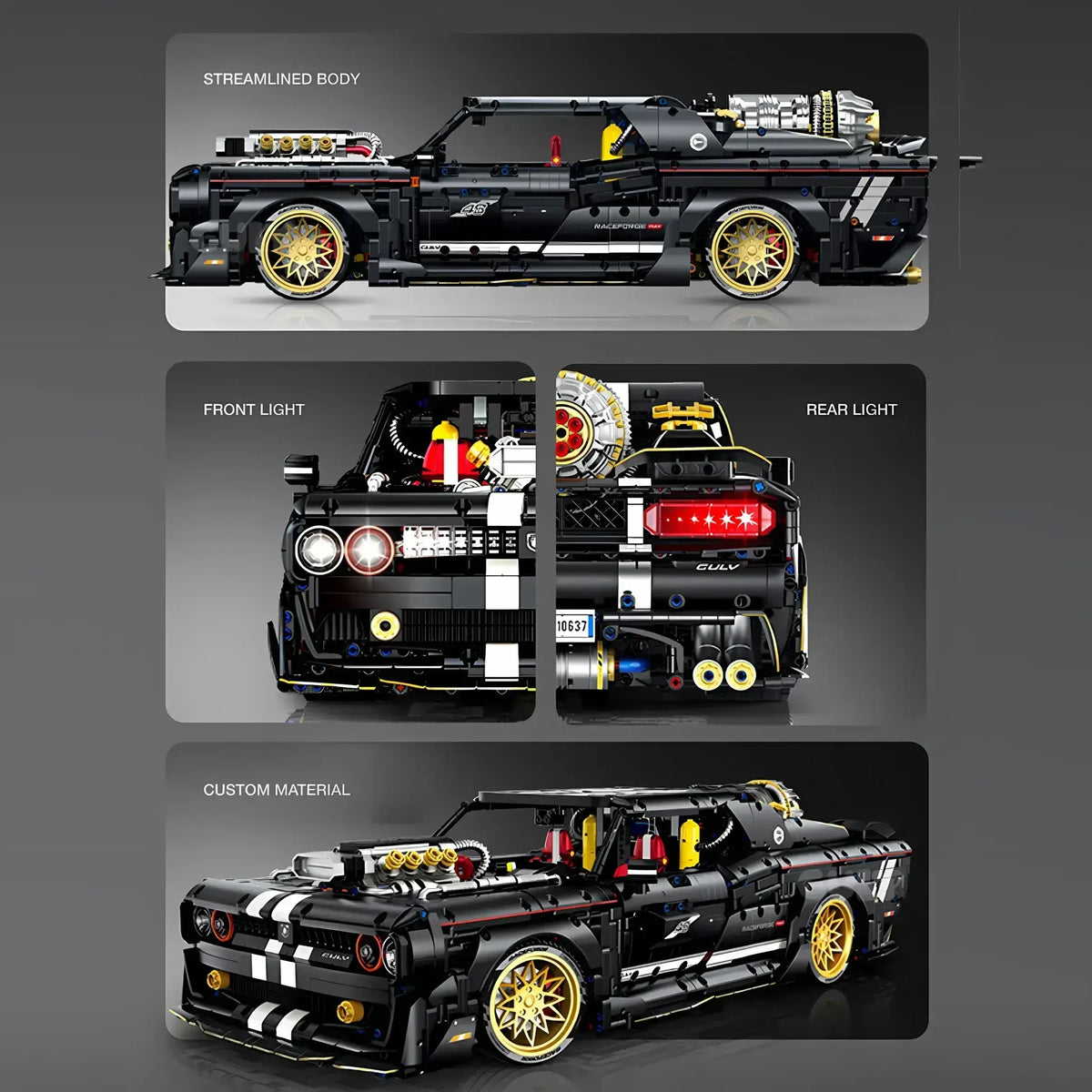 Classic American V8 Muscle Car 3750PCS