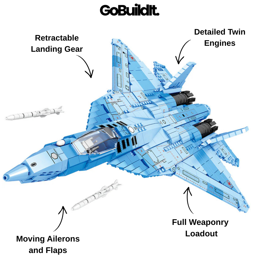 SU-57 Heavy Fighter 1456PCS