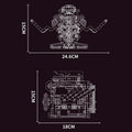 Hot Rod V8 665PCS