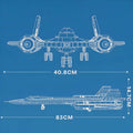 SR-71 Blackbird USAF Jet 1776PCS
