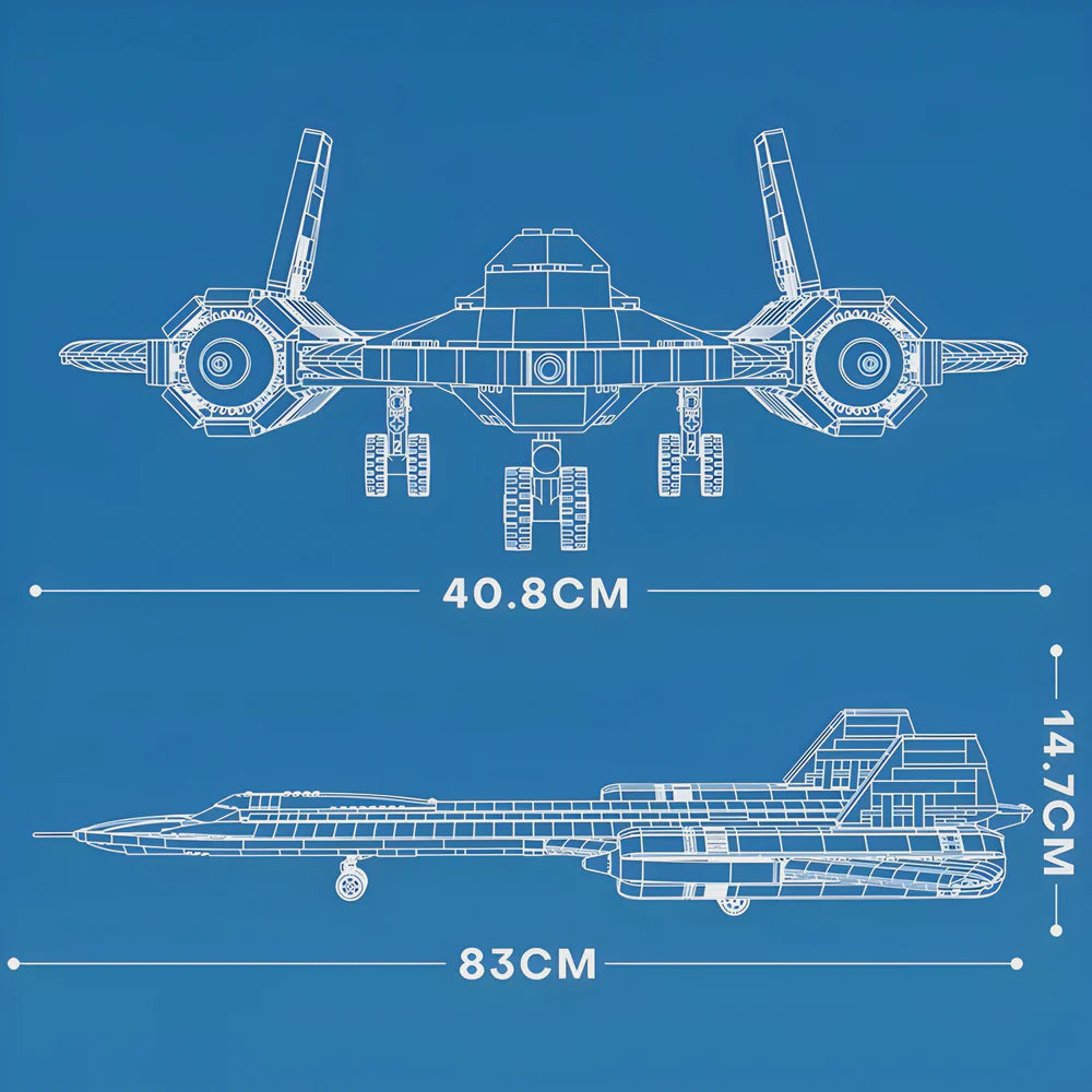 SR-71 Blackbird USAF Jet 1776PCS