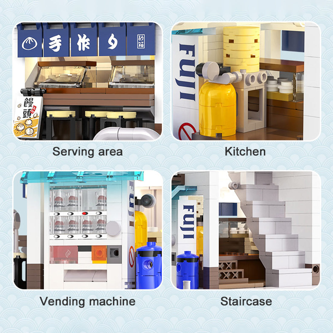 Japanese Bun Shop 1108PCS