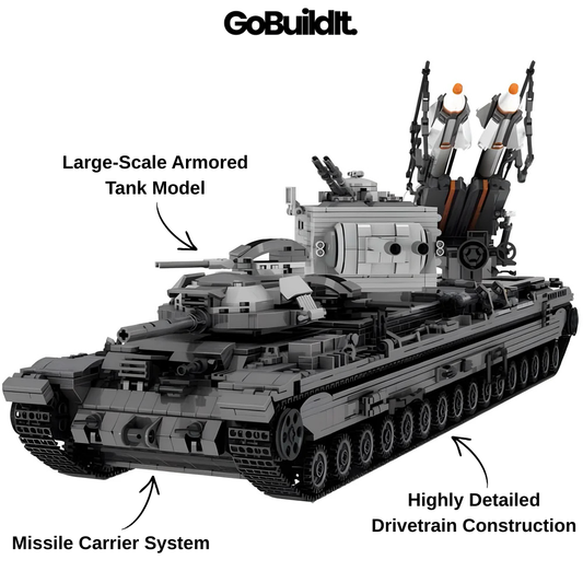 Missile Carrier Armored Tank 3665PCS