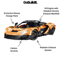 V8 Hybrid Hypercar 1200hp 3465PCS