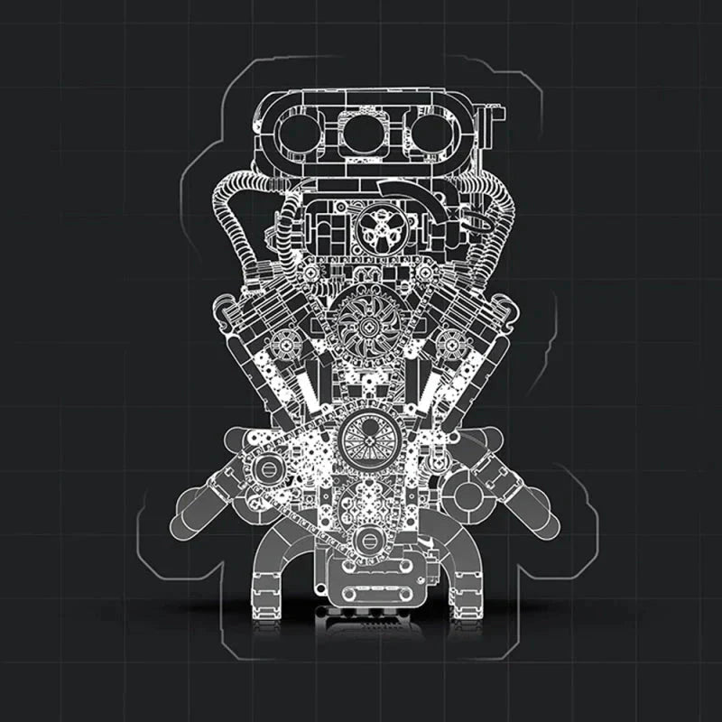V8 Supercharged Engine 2346PCS