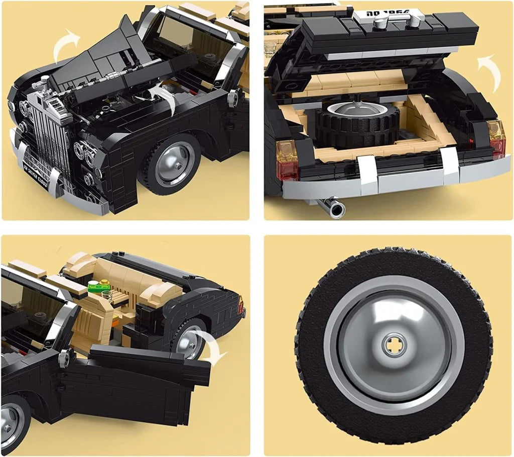 Sliver Cloud Convertible Car 1096PCS