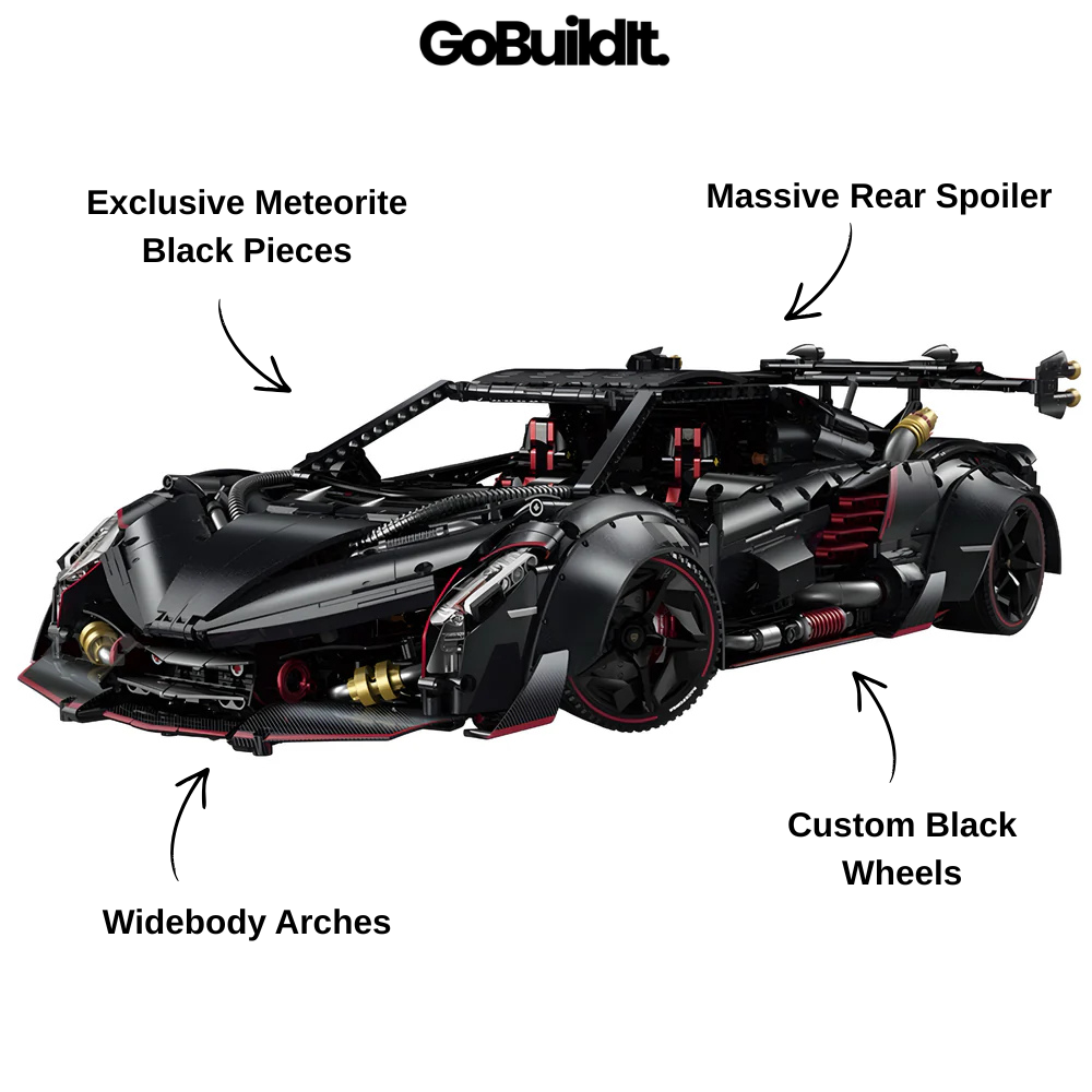 Black Meteorite Supercar 3808PCS