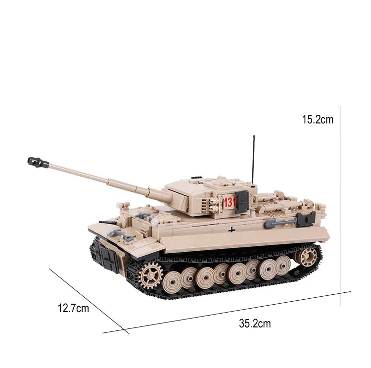 WW2 Tiger Tank 1018PCS