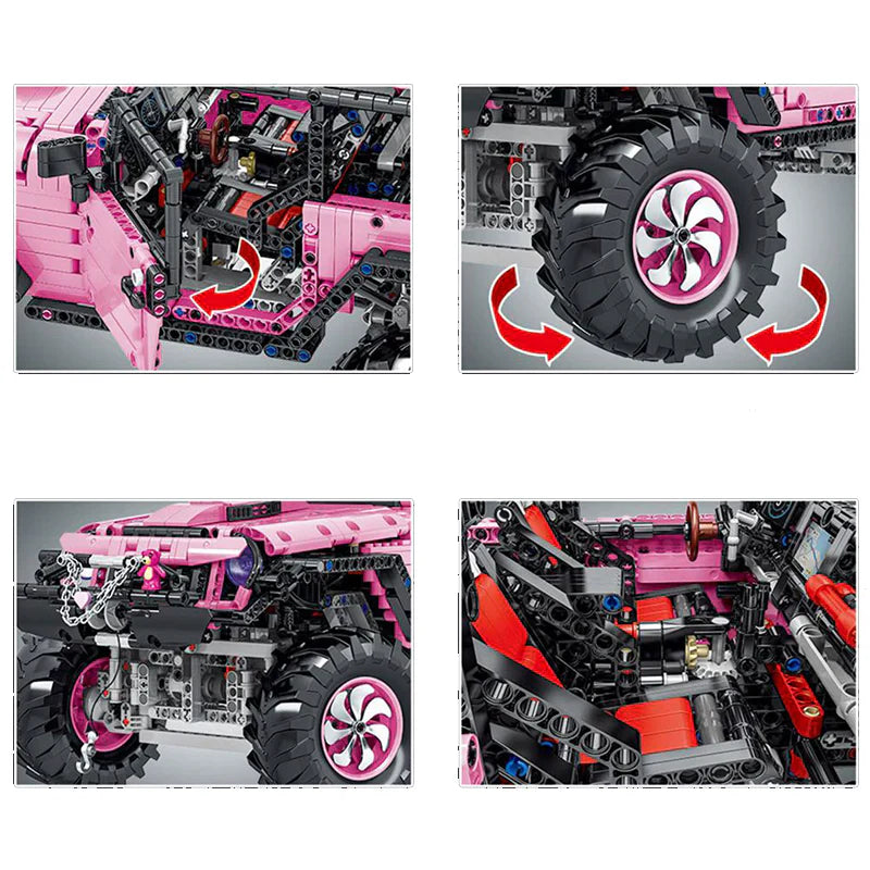 Pink Off-road Vehicle 2471PCS