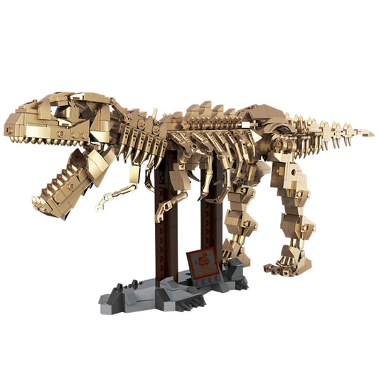 Gold T-Rex Dinosaur Collectible 864PCS