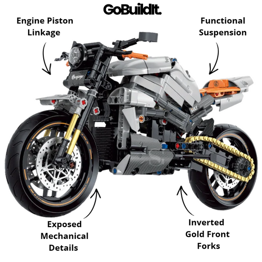 Iron Shadow Motorcycle 574PCS